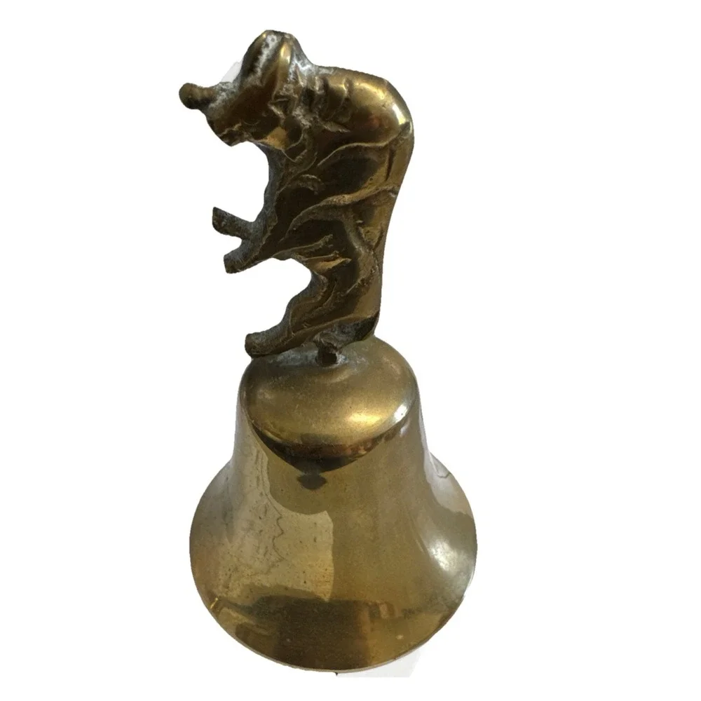 Brass Bell With Bull 5